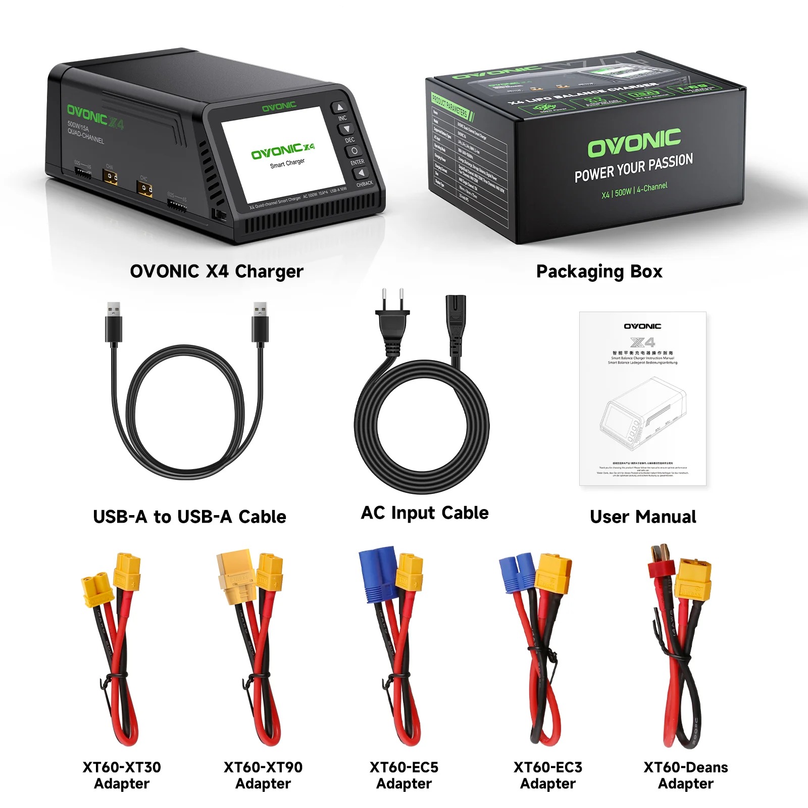 Ovonic X4 AC500W 4 Channel Sma - đánh giá và giá Toolkitrc M6Dac Smart Charger