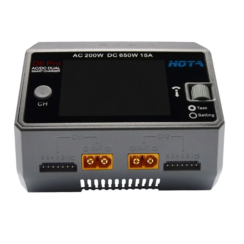 HOTA D6 Pro 650W Dual Channel  - đánh giá và giá Hota D6 Pro Dual Lipo Charger